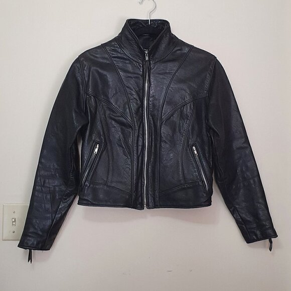 VIntage Walter Dyer Leather Moto Jacket - Picture 1 of 12